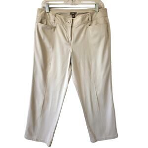 J.Jill women's Lightweight Stretch Cotton Khaki Capri size 10  #346